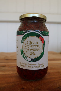 Beetroot, Apple & Fennel Kraut